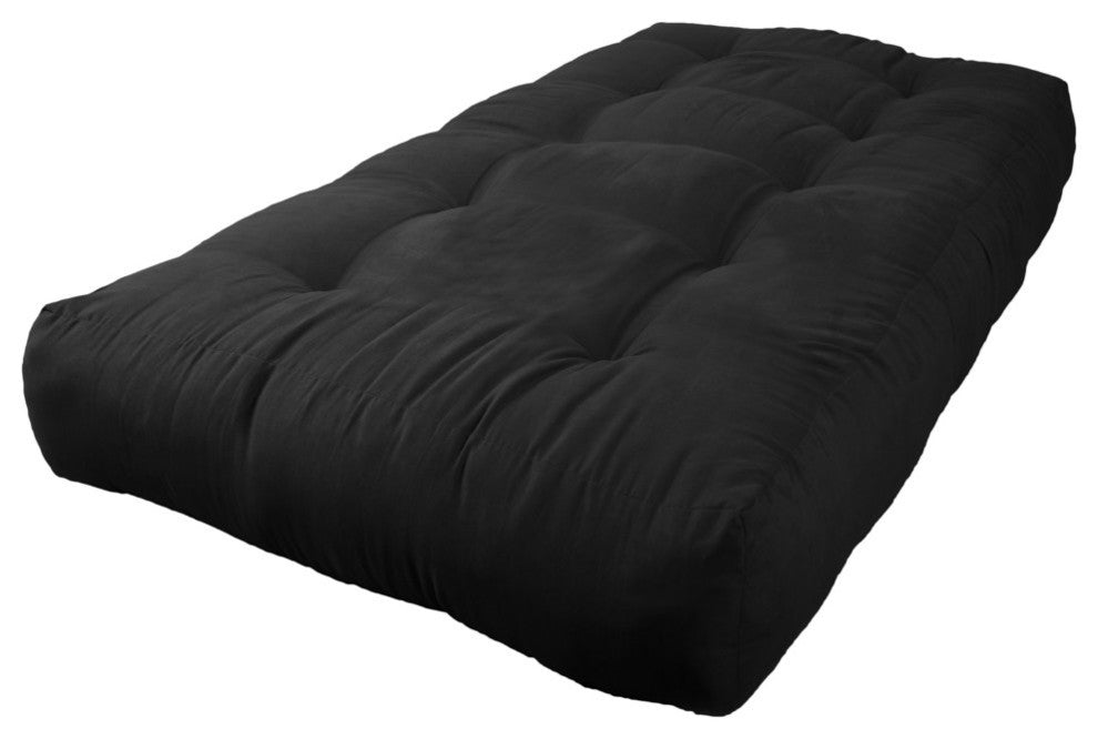 Blazing Needles Vitality 9" Microsuede Twin Futon Mattress, Red Wine