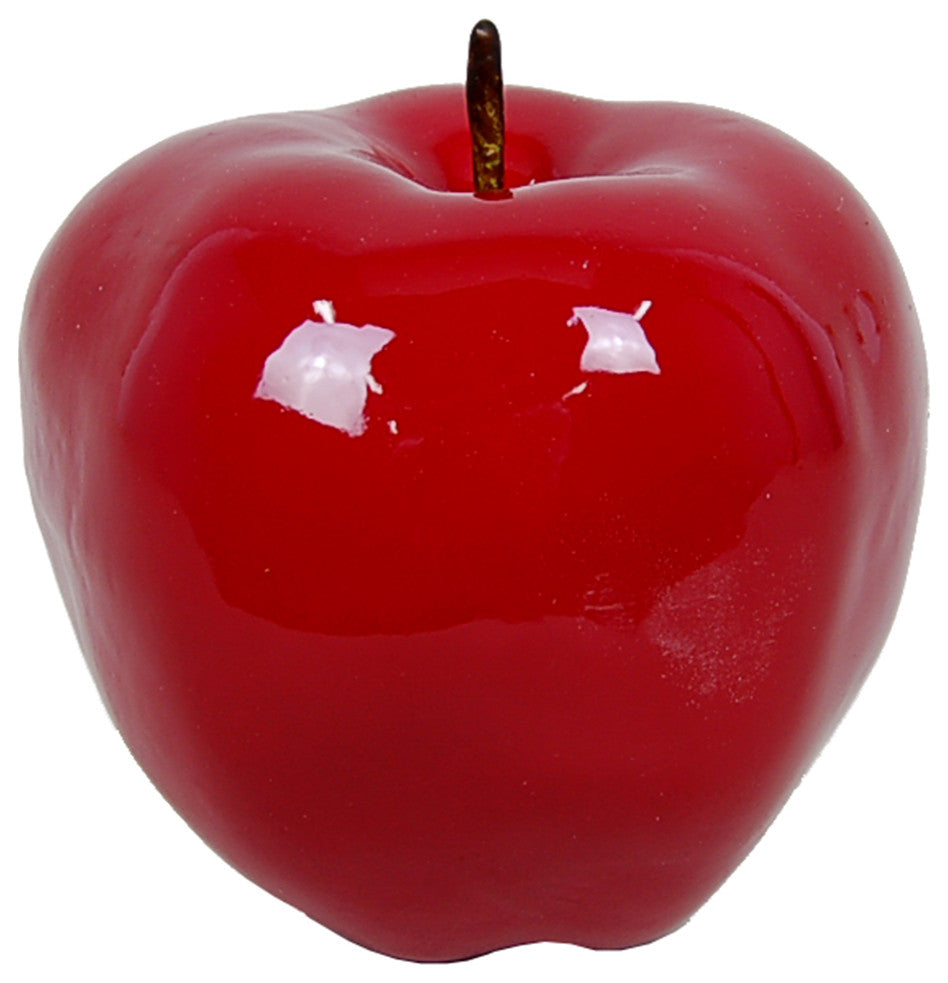 6" Shiny Large Centerpiece Apple,Red