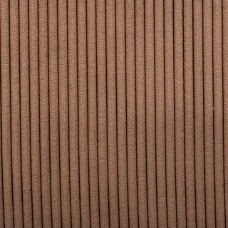 Roy Microsuede Fabric Upholsetered Ottoman/Stool, Brown, Square