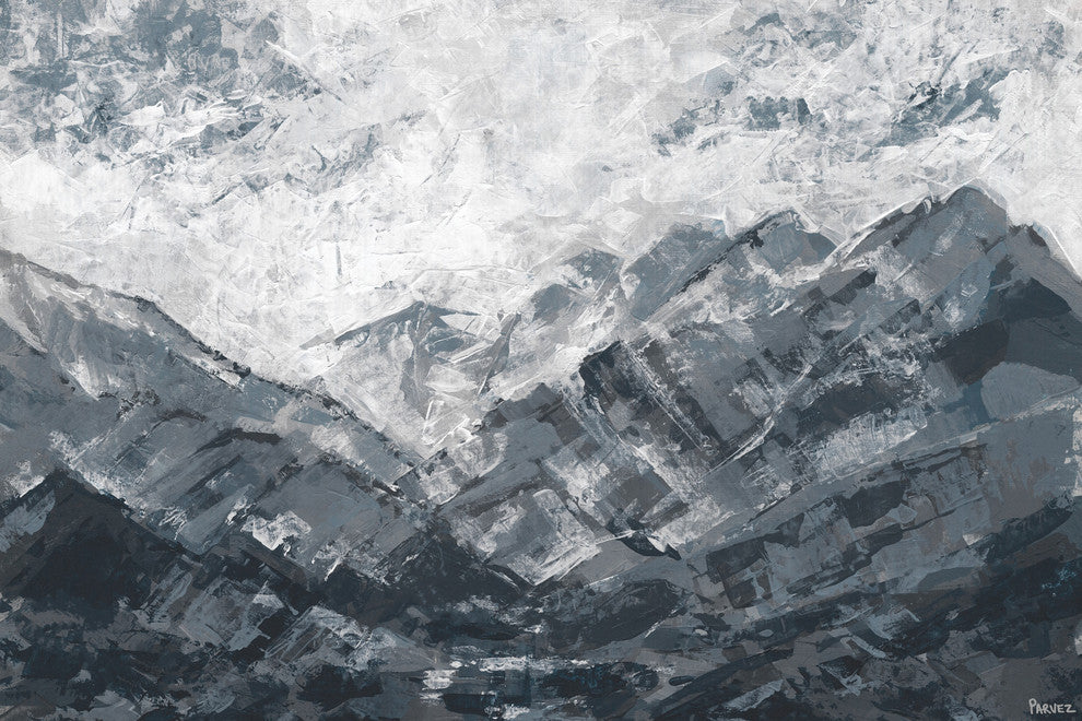 "Dark Ocean" Painting Print on Wrapped Canvas, 36"x24"