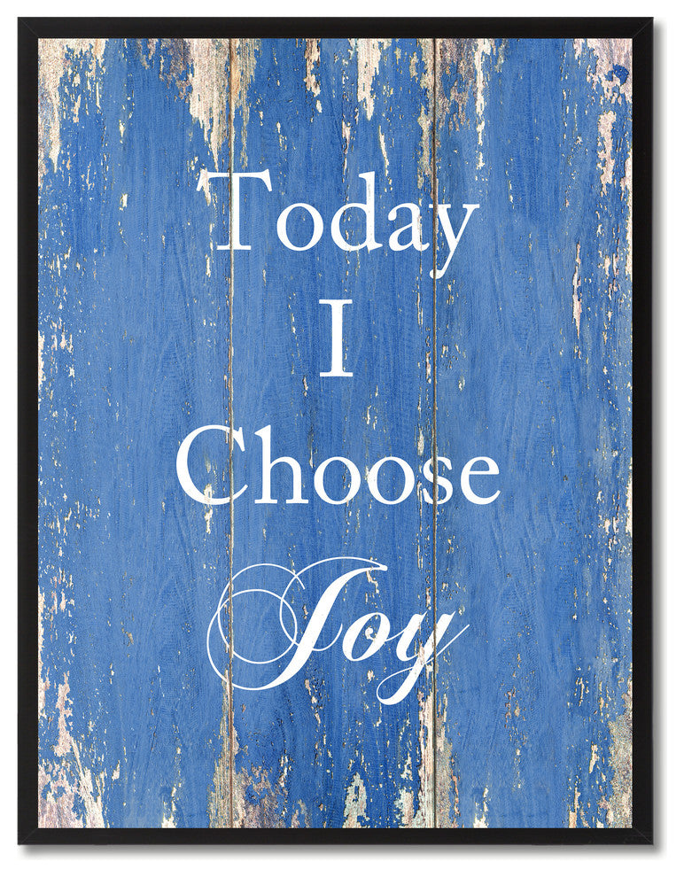 Today I Choose Joy Inspirational, Canvas, Picture Frame, 22"X29"
