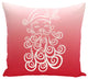 Santa Baby, Decorative Holiday Ombre Print Pillow, Red, 16"x16"