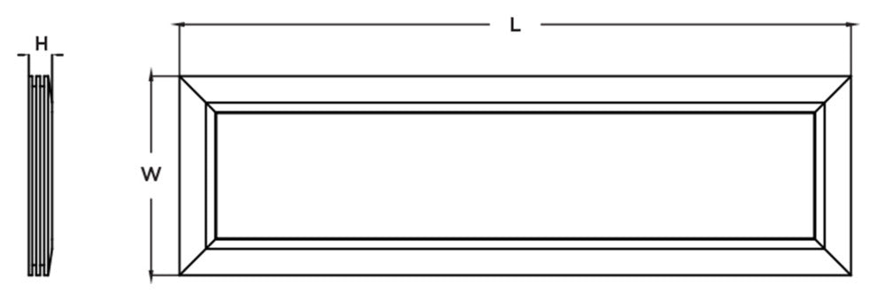 Slate Pro LED Panel- Satin Nickel