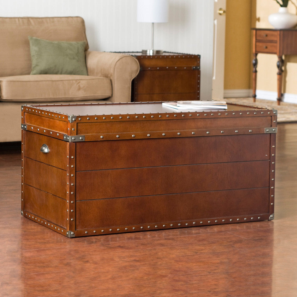 Octavio Steamer Trunk Cocktail Table