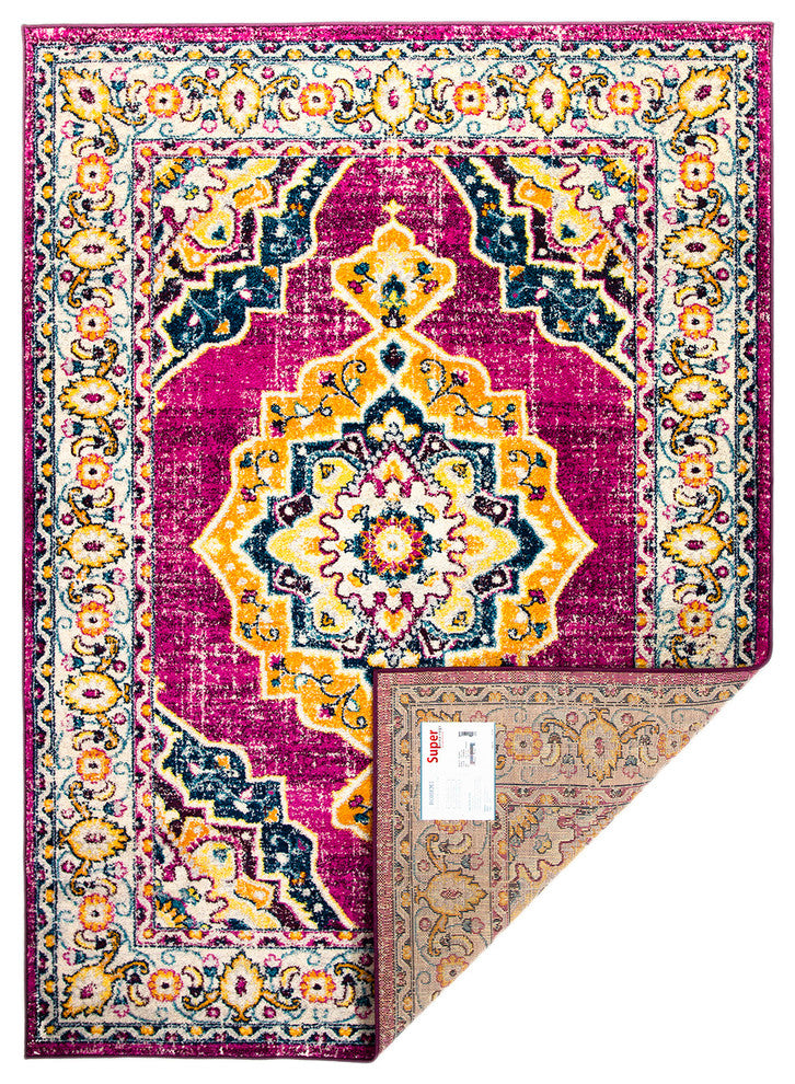 Teresa Classic Medallion Rug - Pink - 7' 10" X 9' 10"