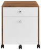 Transmit Wood File Cabinet, Walnut White