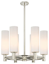 Crown Point 6 24" Chandelier Polished Nickel