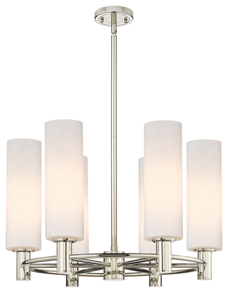 Crown Point 6 24" Chandelier Polished Nickel