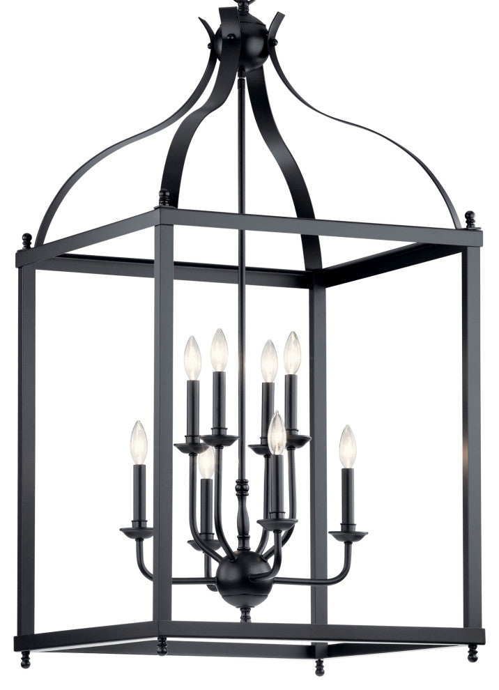 Larkin Black Foyer Chandelier 8-Light