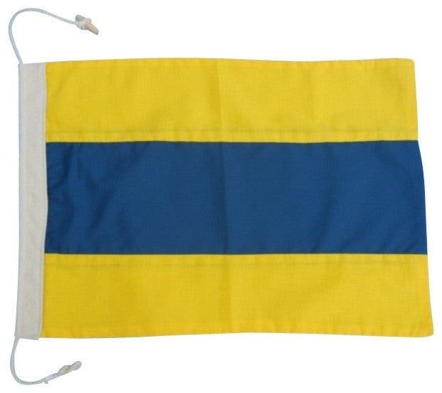Letter D Cloth Nautical Alphabet Flag Decoration, 20''