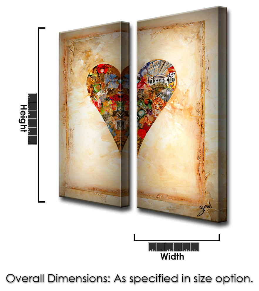 Heartwork "Newbella" 2-Piece Canvas Art Set, 40"x16"
