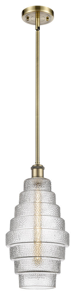 Innovations 516-1S-AB-G672-8-LED 1-Light Mini Pendant, Antique Brass