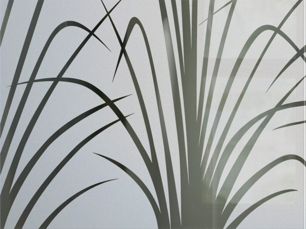 Interior Prehung Door or Interior Slab Door - Wispy Reeds - Primed - 24" x...