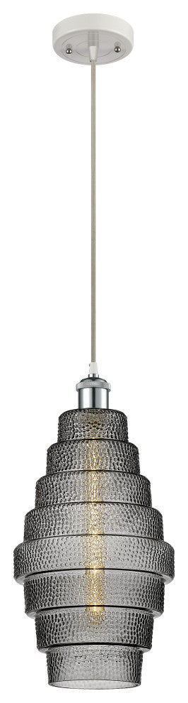 Innovations 516-1P-WPC-G673-8 1-Light Mini Pendant, White, Polished Chrome