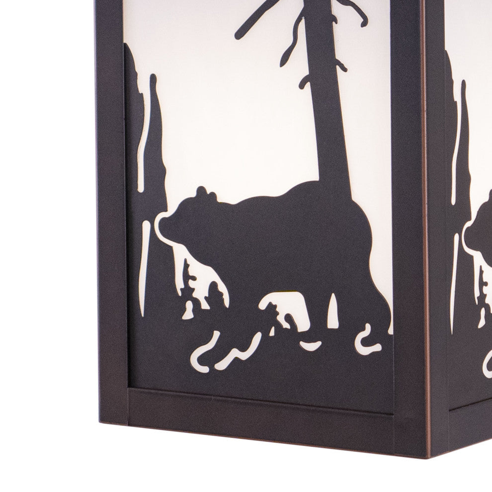 Vaxcel Bozeman 8' Outdoor Wall Light BBZ (Bear)