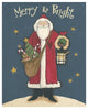 "Vintage St.Nick I" Digital Paper Print by Anne Tavoletti, 18"x22"