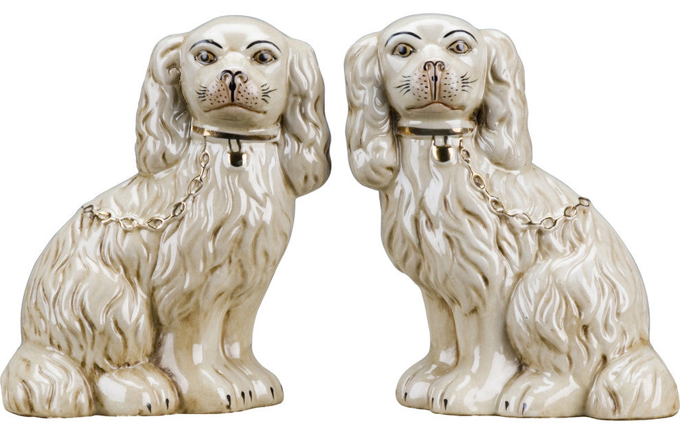 Pair of White Dogs