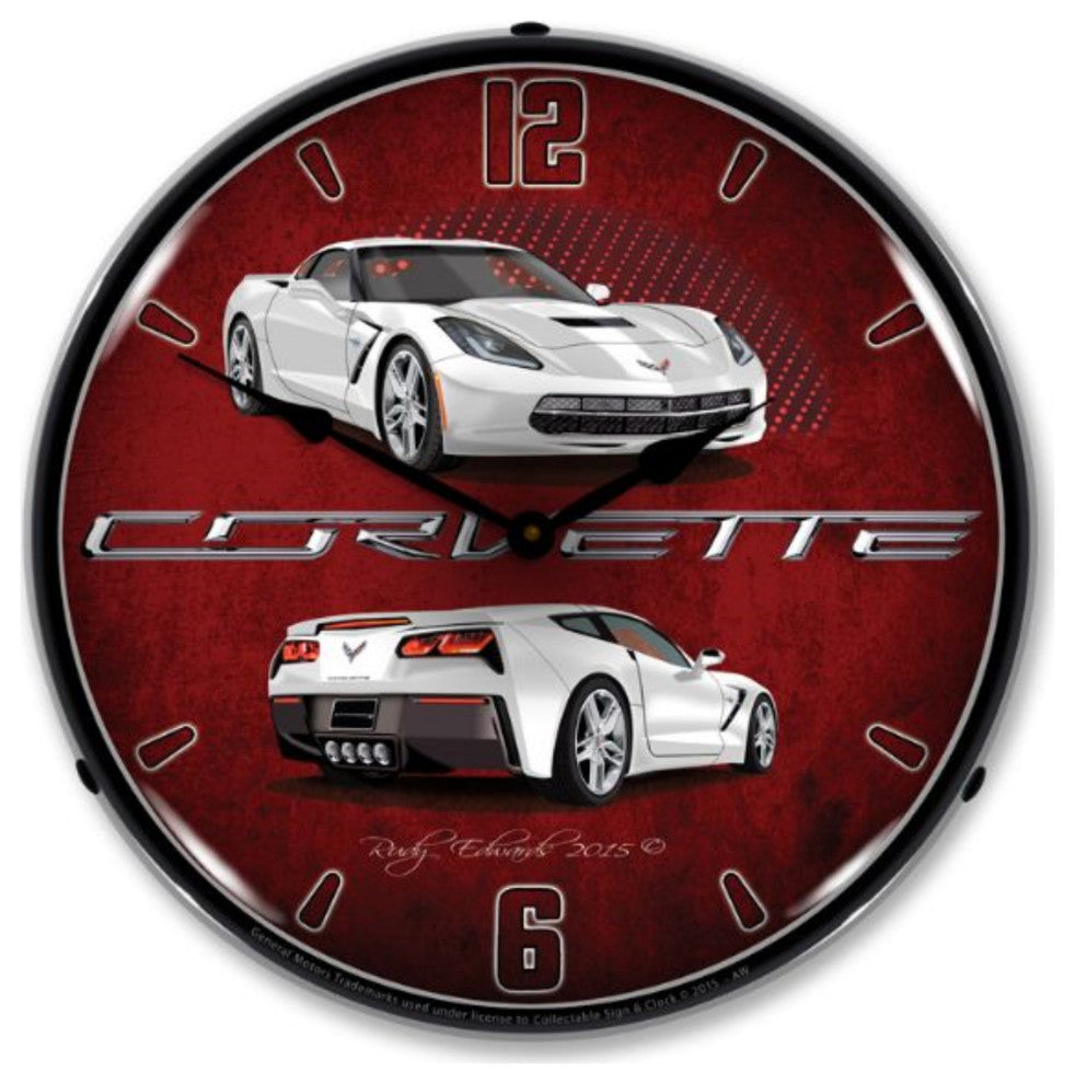 GMRE1502568 C7 Corvette Artic White Clock