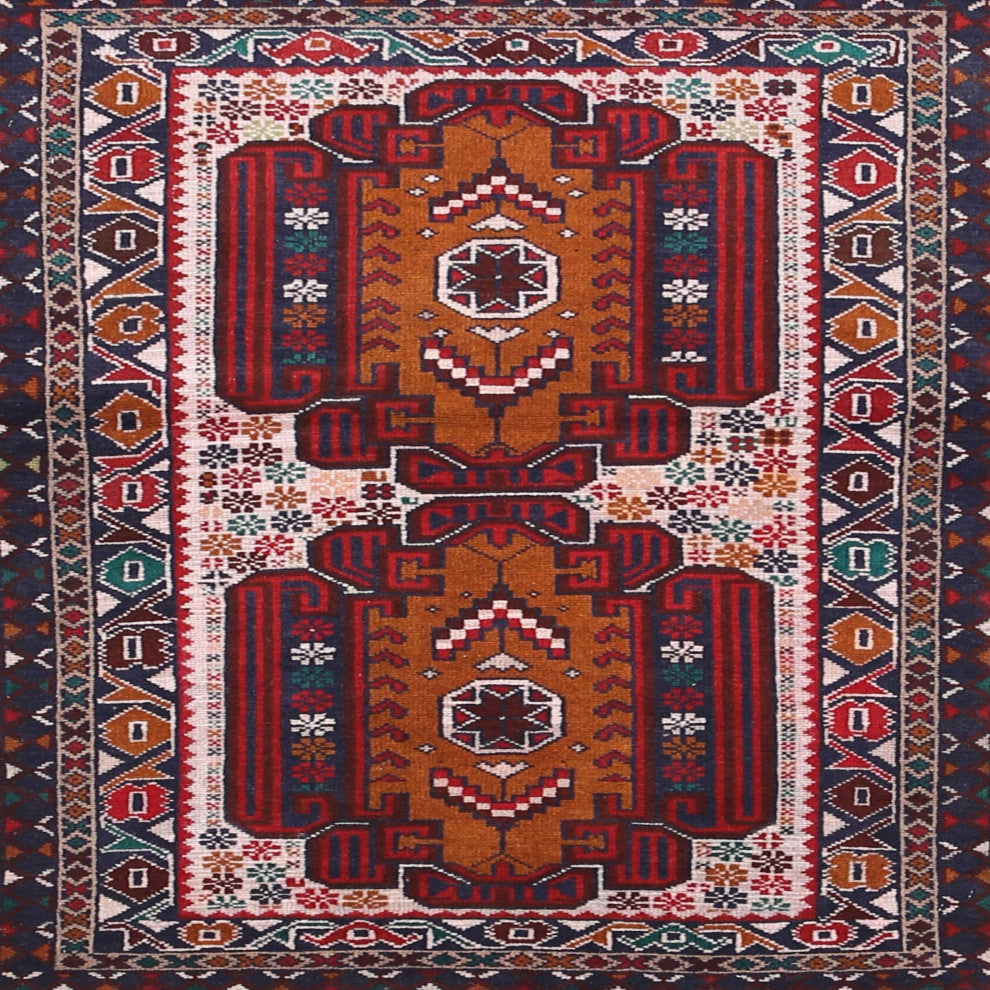 Ahgly Company Indoor Square Traditional Area Rugs, 7' Square