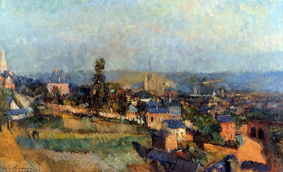 Albert Lebourg At Bois Guillaume near Rouen, Gallery Wrapped Canvas, 18"x27"