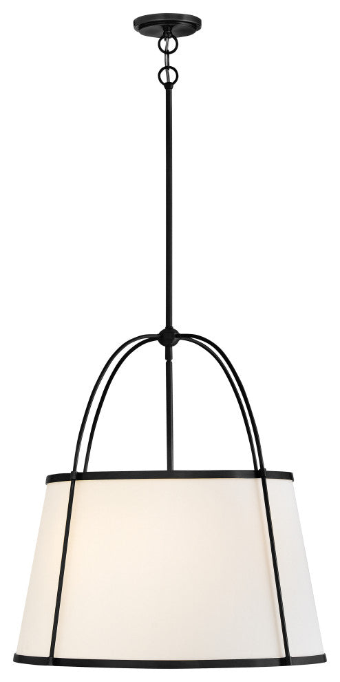 Hinkley Clarke Medium Drum Chandelier, Black
