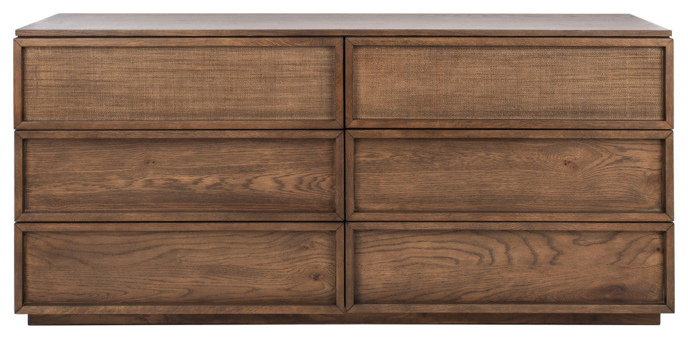 Safavieh Couture Zeus 6 Drawer Wood Dresser, Natural
