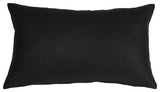 Pillow Decor - Tuscany Linen Black 12 x 20 Throw Pillow
