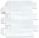 12"x6" London Minimalist Brilliant All-White Glossy 3D Tile Stickers