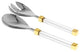 Stainless Steel Salad Servers with Acrylic Handles, Set of 2
