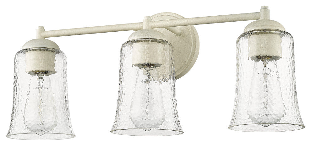 3 Light 21.75 in. Cottage White Vanity Light