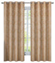 Bali 2PC Blackout Abstract Grommet Curtains, Gold, 108"x63"