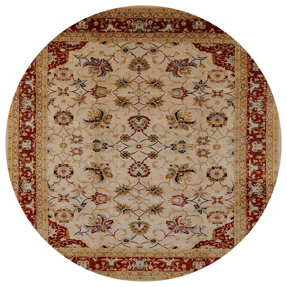 Ahgly Company Indoor Round Mid-Century Modern Area Rugs, 8' Round
