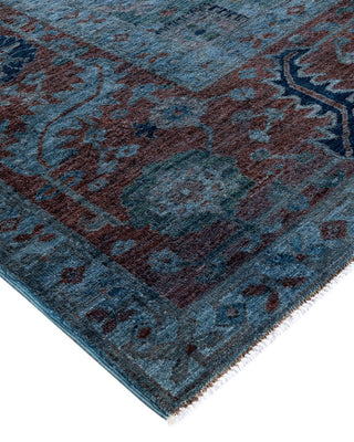 Overdyed, One-of-a-Kind Hand-Knotted Area Rug Gray, 9'0"x11'7"