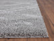 Abani Boston Collection BOS110A Soft Gray Shag Geometric Area Rug