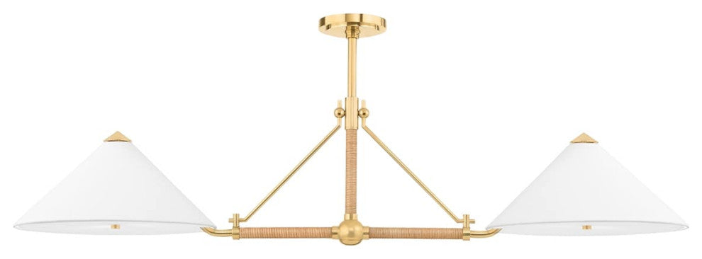 Williamsburg 4-Light Island Aged Brass