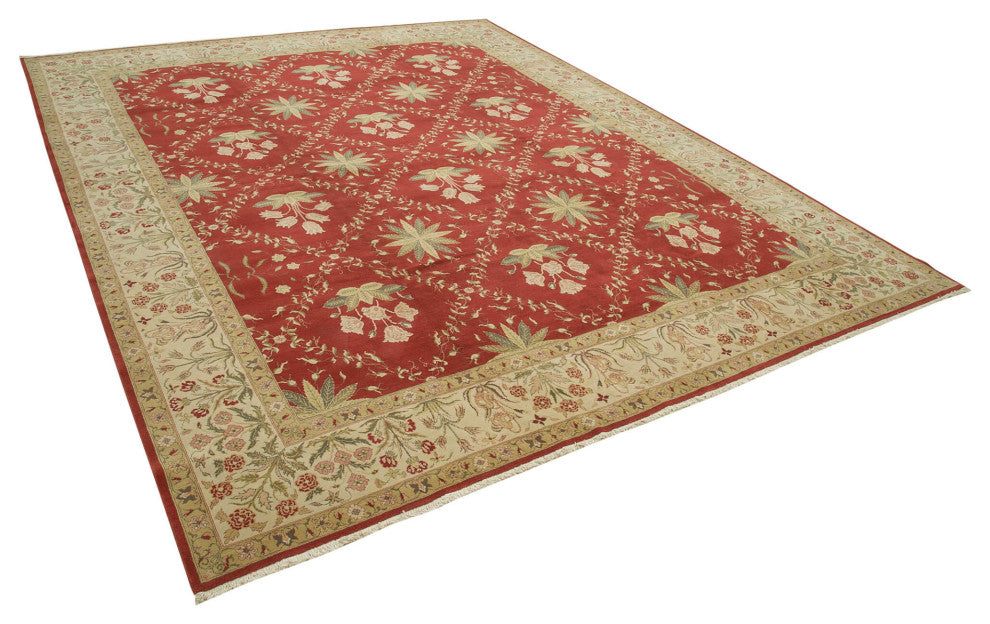 Rug N Carpet - Handwoven Oriental 11' 11" x 14' 4" Oversize Oushak Area Rug
