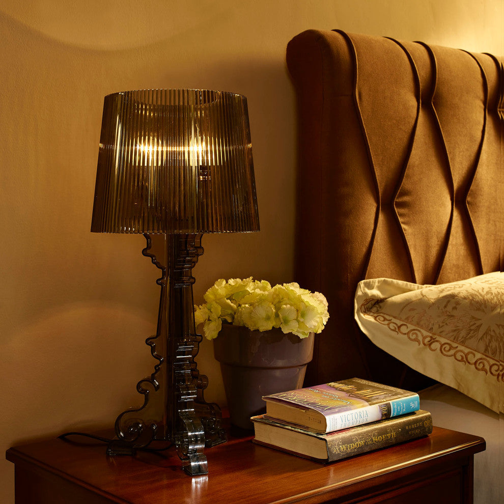 Modern Contemporary Living Room Acrylic Table Lamp Black