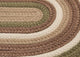 Colonial Mills Brooklyn BN69 Moss Indoor/Outdoor Area Rug, Oval 5'x8'
