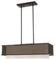 Livex Lighting Bronze 3-Light Linear Chandelier