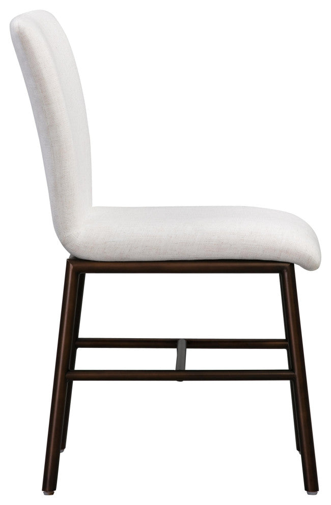 Bushwick Flax Upholstered Dining Chair, Set of 2