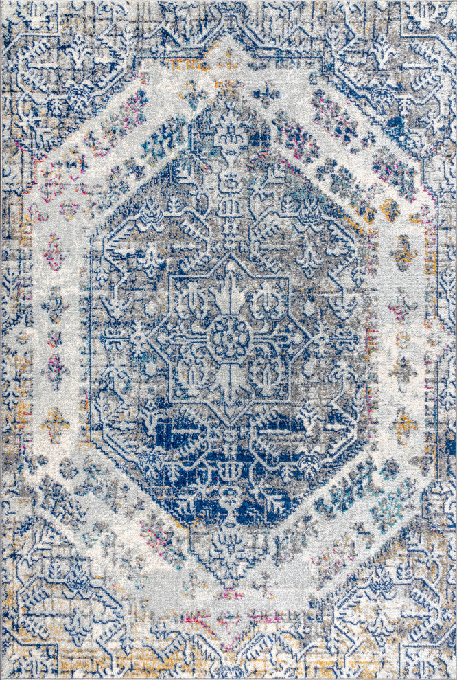 Modern Persian Boho Vintage Area Rug, 5x8