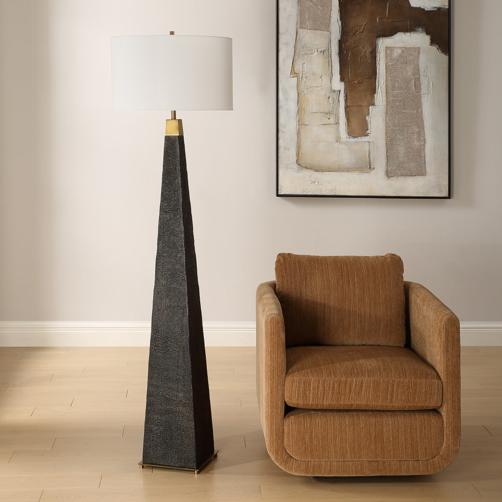 Uttermost Lathey Tapered Floor Lamp
