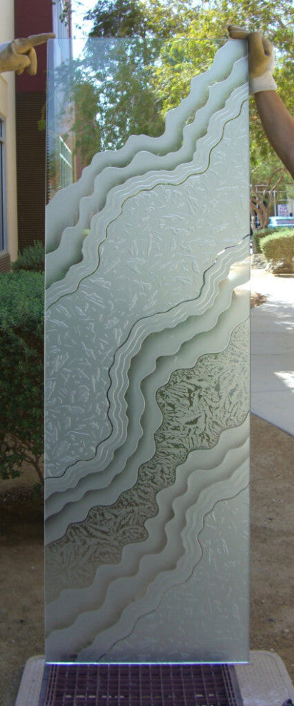 Pantry Door - Metamorphosis Peak - Primed - 28" x 96" - Knob on Left - Pull Open