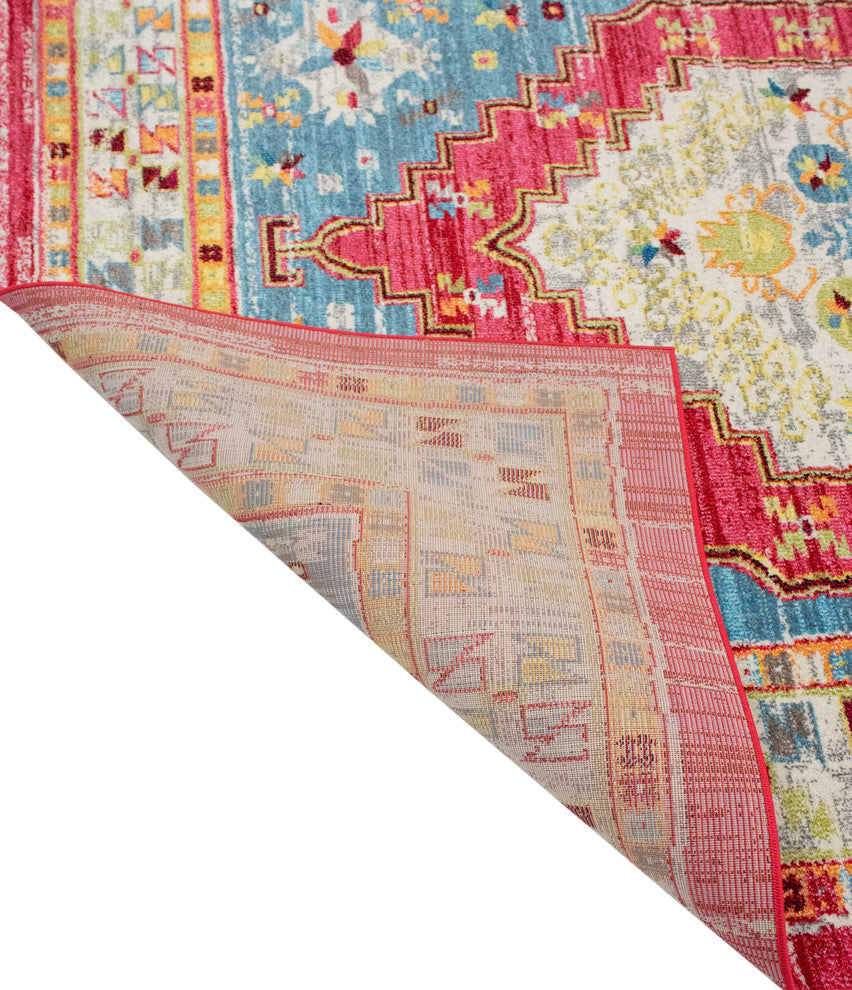 Noori Rug Distressed Hester Pink/Ivory Rug