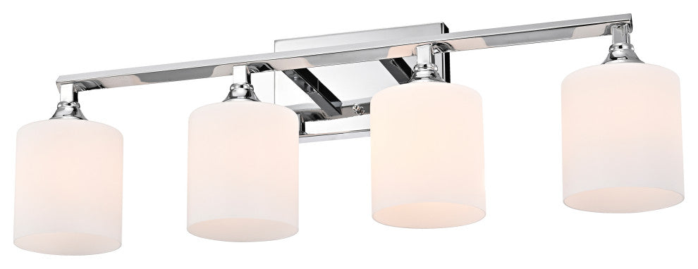 CHLOE Lighting Jane Contemporary 4-Light Chrome Bath Vanity Fixture