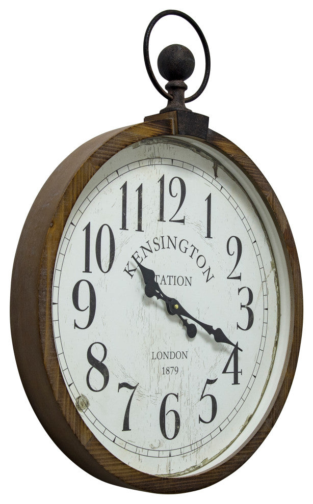 Kensington Station Pocket Watch Style Wall Clock