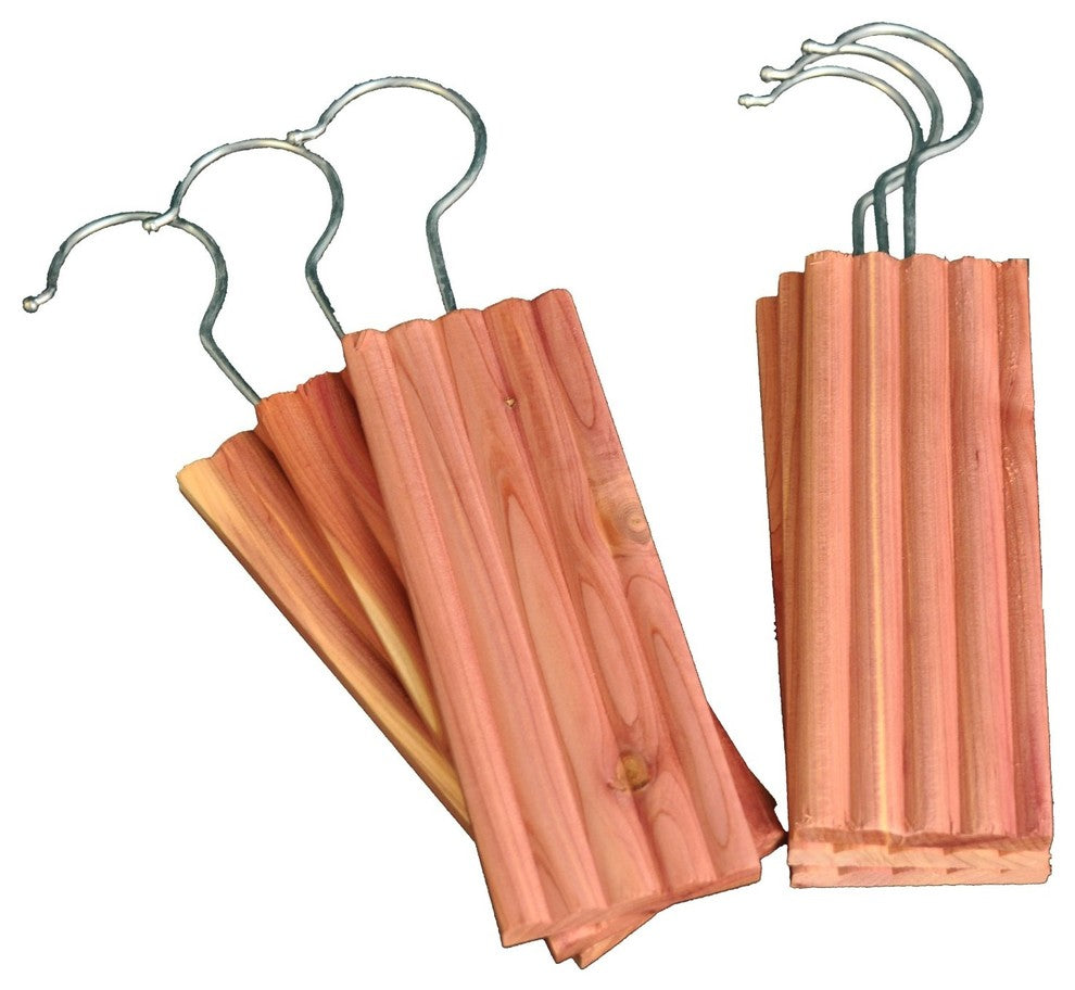 Cedar Grooved Hang-Ups, 18 Pieces