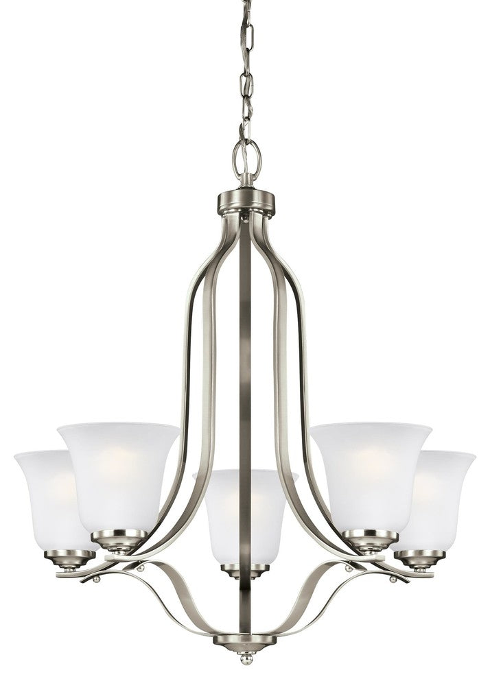 Generation Lighting Lighting 5-Light Chandelier, Brushed Nickel