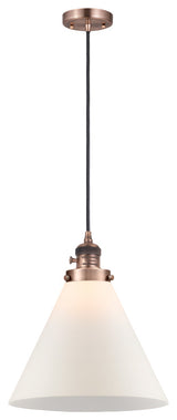 INNOVATIONS 201CSW-AC-G41-L 1-Light Mini Pendant Antique Copper
