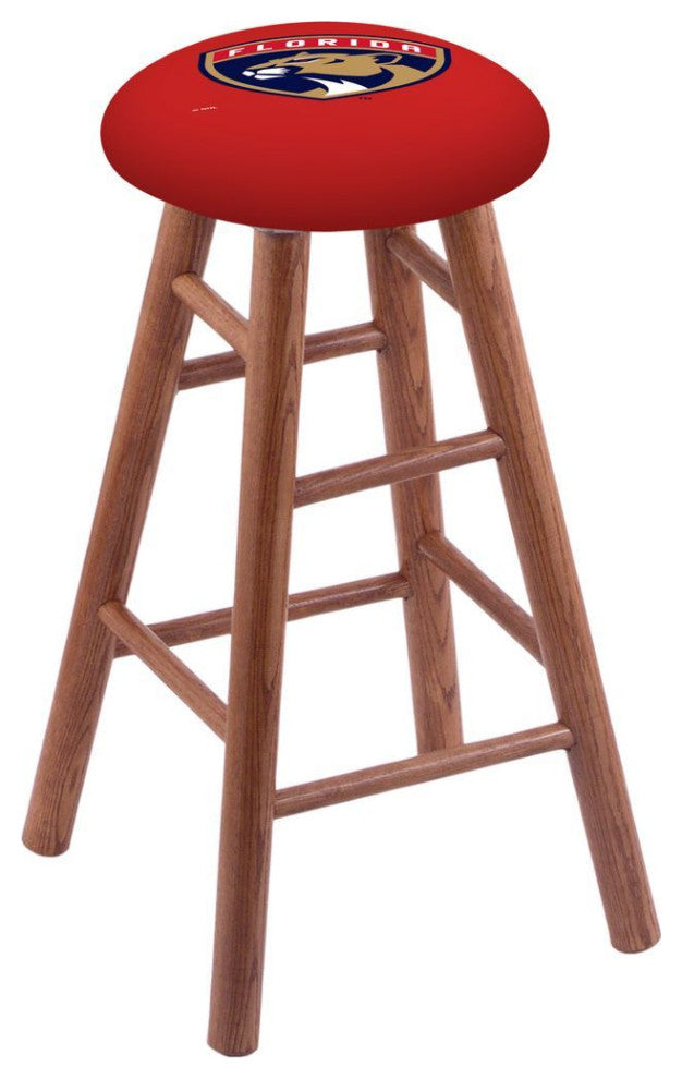 Holland RC Florida Panthers 36" Swivel Oak Bar Stool - Medium